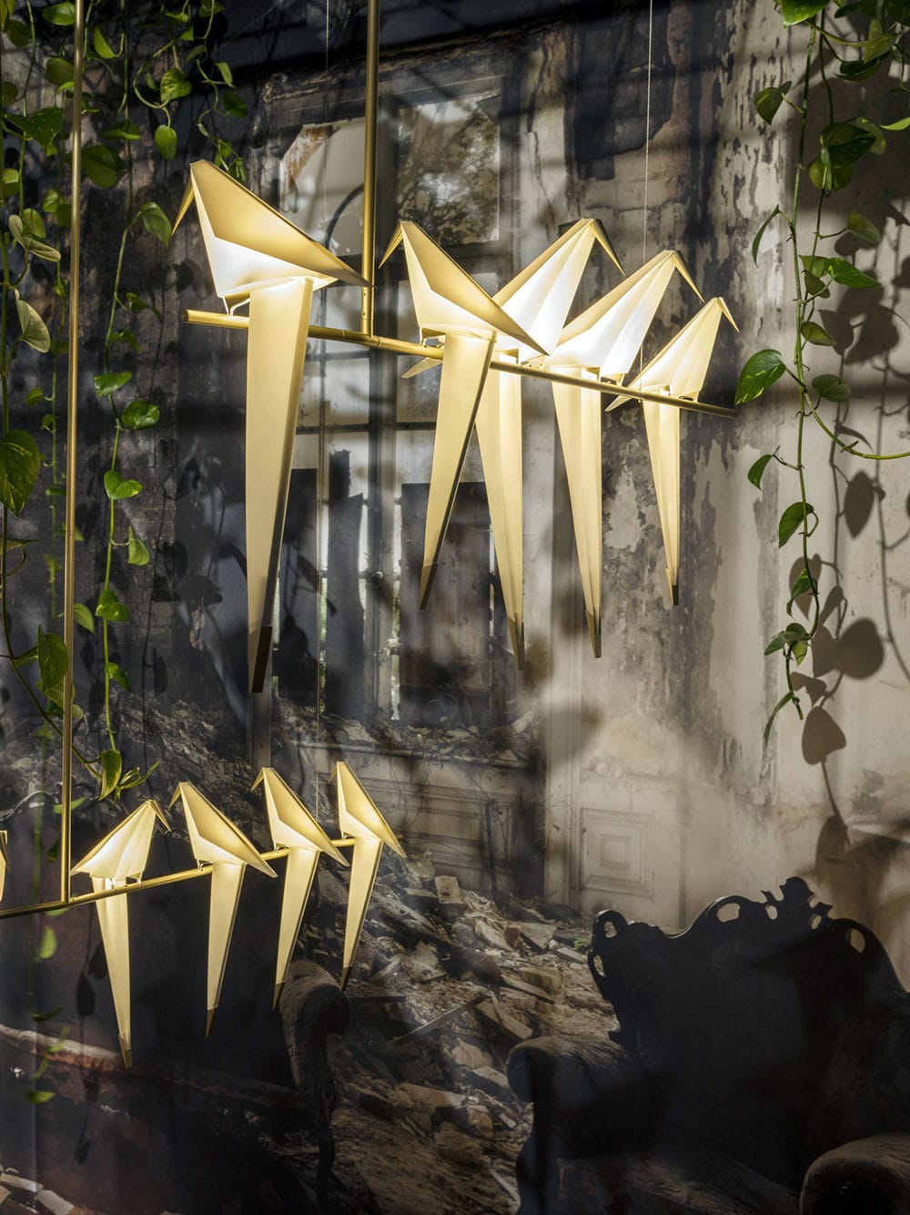 Origami Bird Lights by Umut Yamac