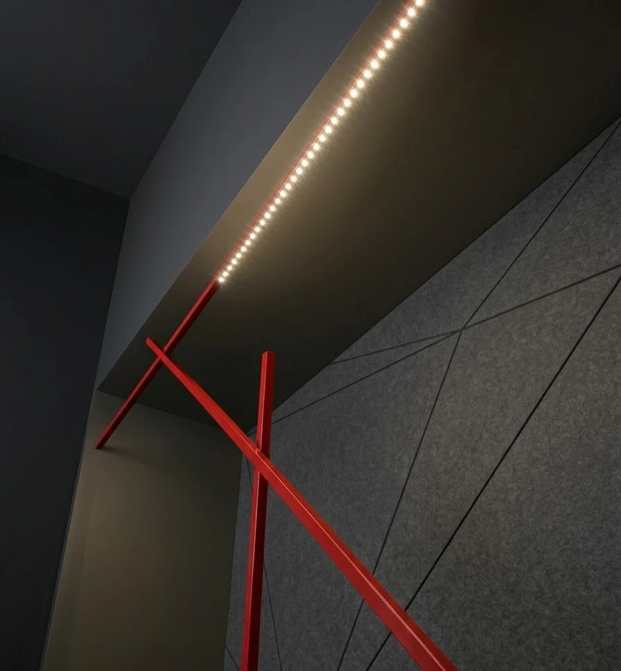 Flamingo floor lamp by Nemo, red, at Lightology Lab