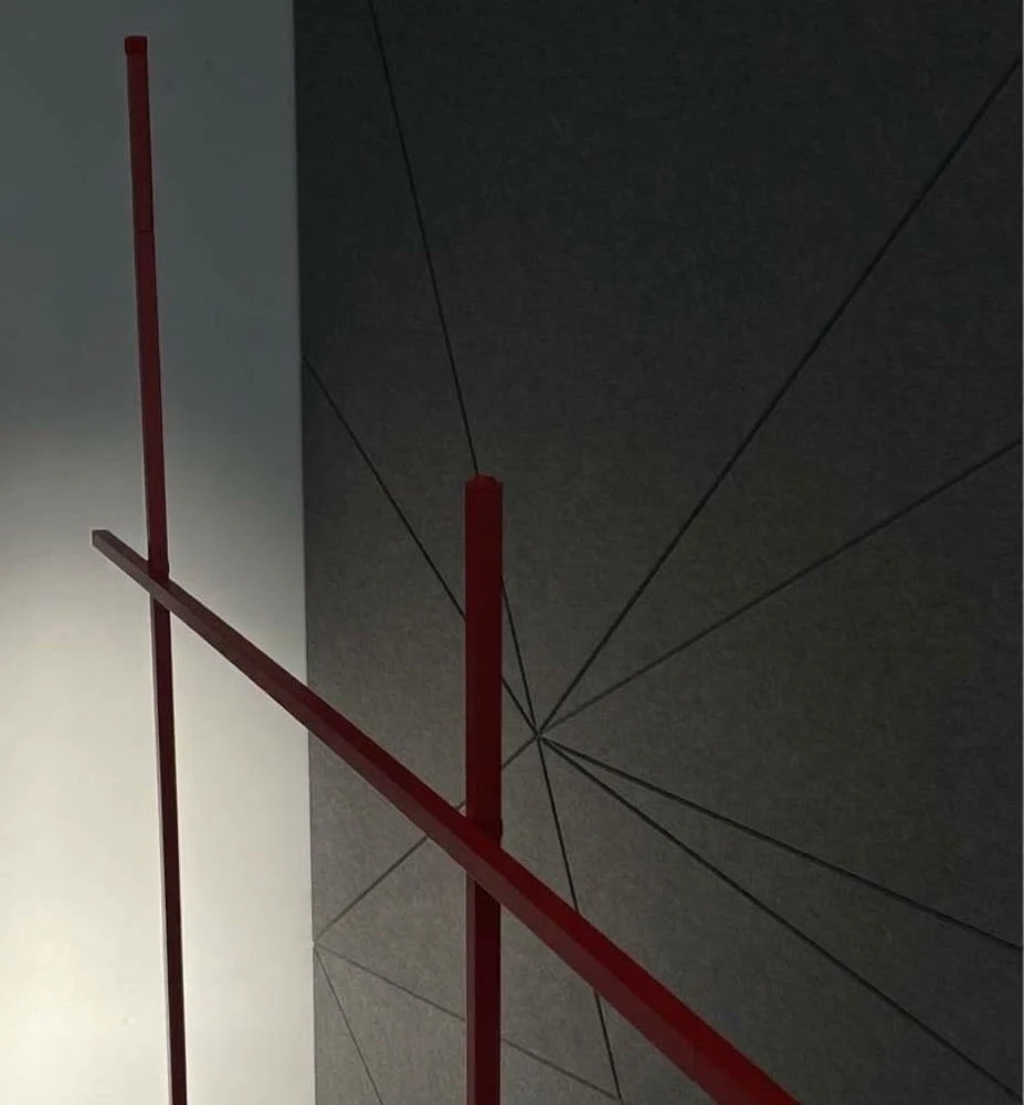Flamingo floor lamp by Nemo, red, at Lightology Lab
